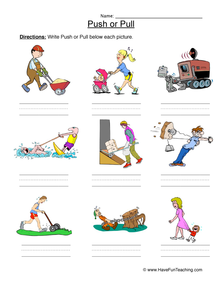 Force And Motion Worksheets Page 2 Of 2 Have Fun Teaching