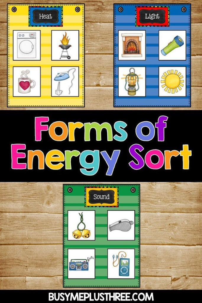 Forms Of Energy Set With Heat Light And Sound Activities 1st 2nd 3rd 