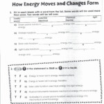 Forms Of Energy Worksheet Answers Elegant Physical Science January 2013