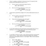 Inspiration Projectile Motion Problems Worksheet Answers The