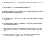 Kinetic And Potential Energy Calculations Worksheet 1397591 Free