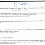 Kinetic Energy Worksheet Answers Worksheet