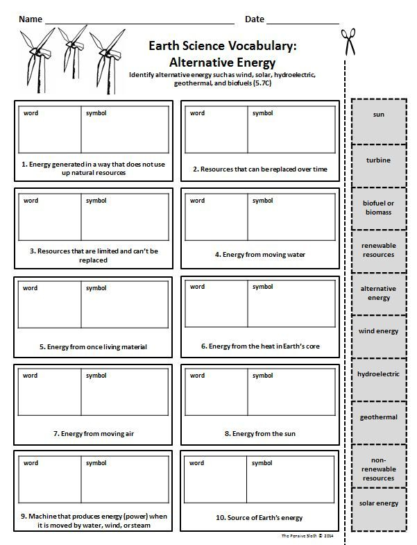 Natural Resources Worksheet 8th Grade Worksheet