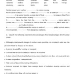 Nuclear Power Worksheet