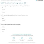 Quiz Worksheet Heat Energy Facts For Kids Study