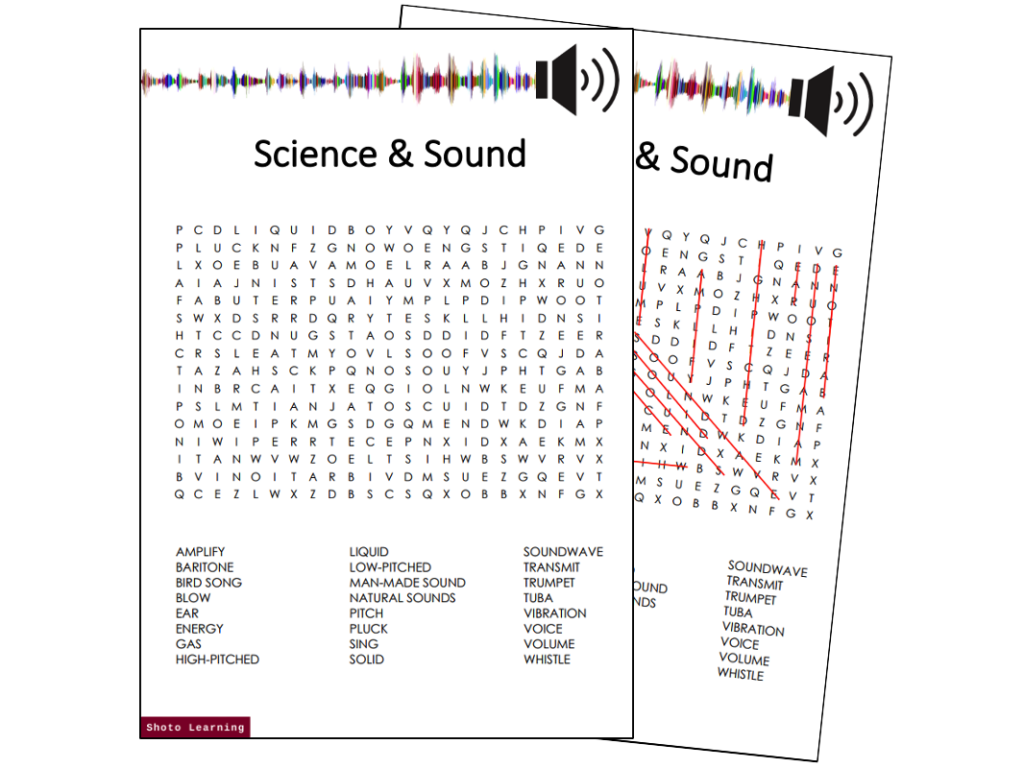 Science Sound Activity Bundle Word Finder Scramble Sounds 
