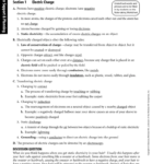 Section 1 Reinforcement Electric Charge Worksheet Answers Nidecmege