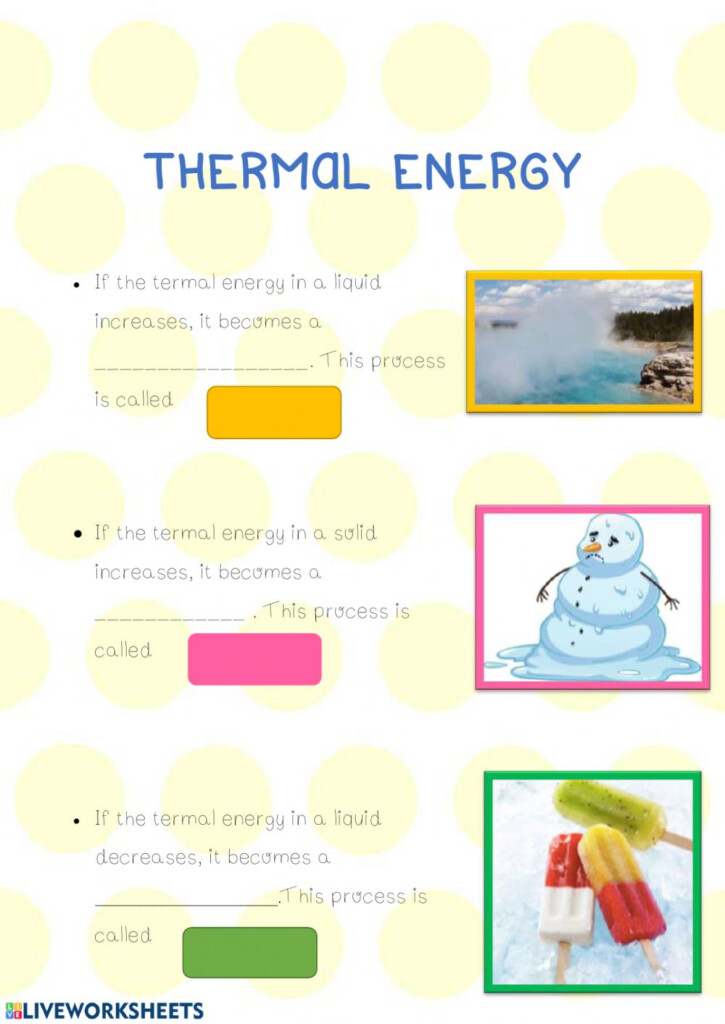 Thermal Energy Activity