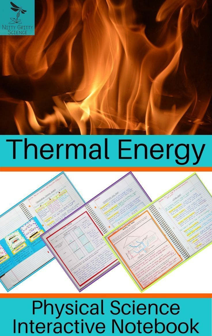 Thermal Energy Physical Science Interactive Notebook Includes The