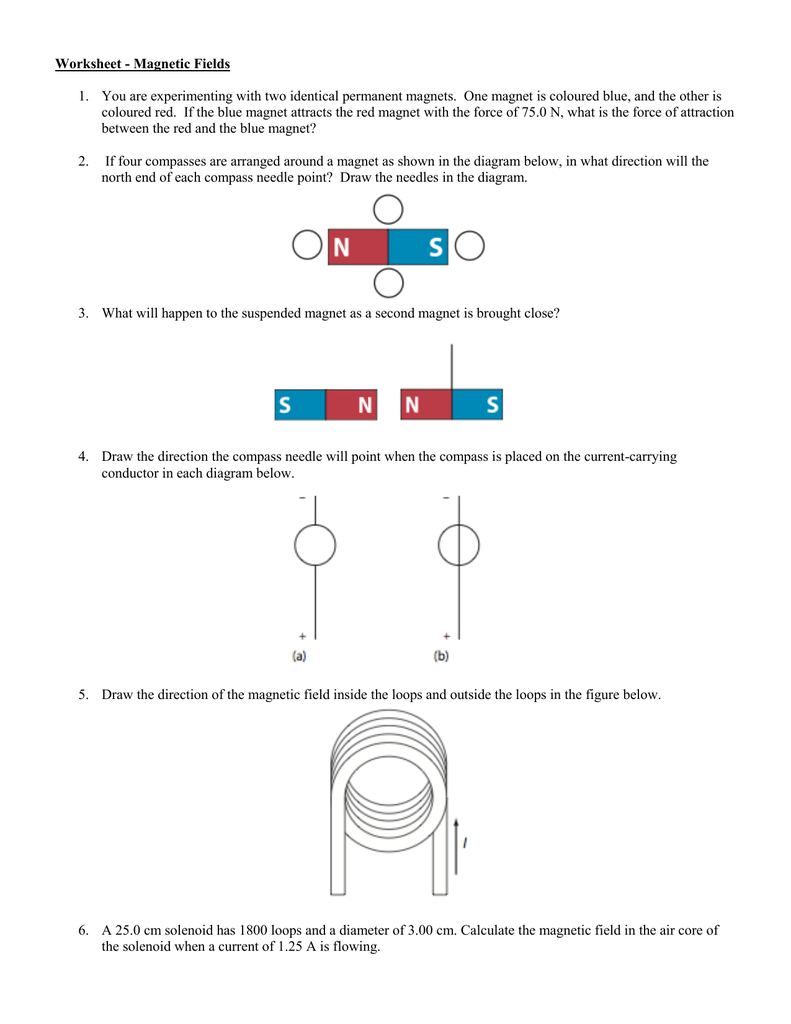 Understanding Magnets Worksheets 3Rd And 4Th Grade Fields And Poles 