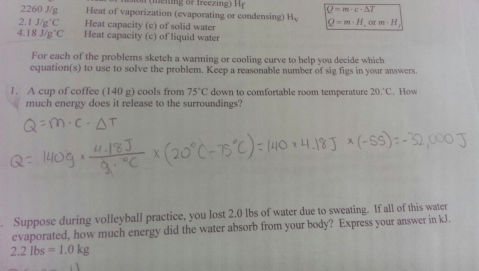 Unit 3 Worksheet 3 Quantitative Energy Problems Answers Worksheet List