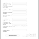 10 Blank Grant Budget Worksheet Worksheeto