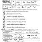 10 Conservation Of Energy Worksheet Answers Worksheets Decoomo