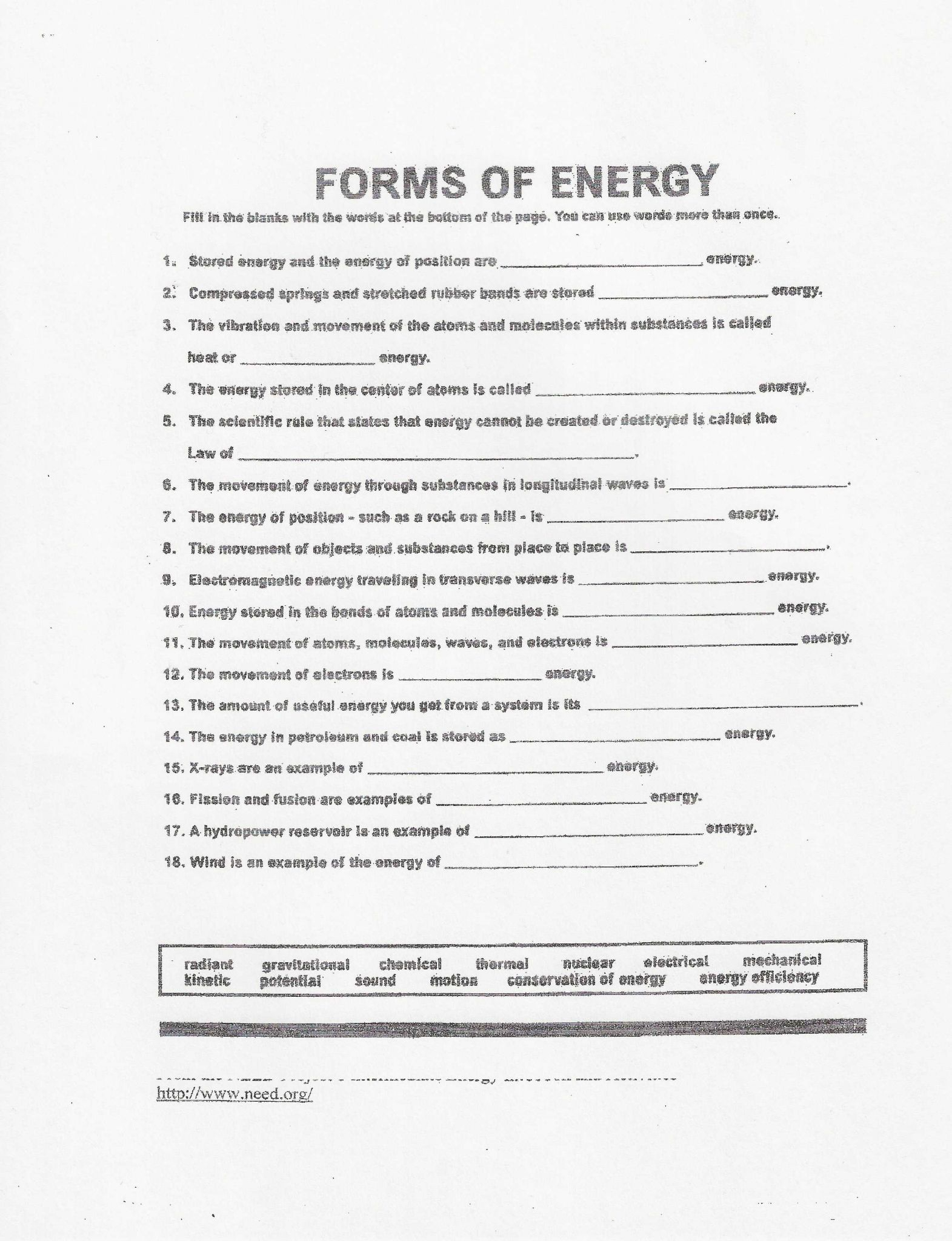 10 Conservation Of Energy Worksheet Answers Worksheets Decoomo