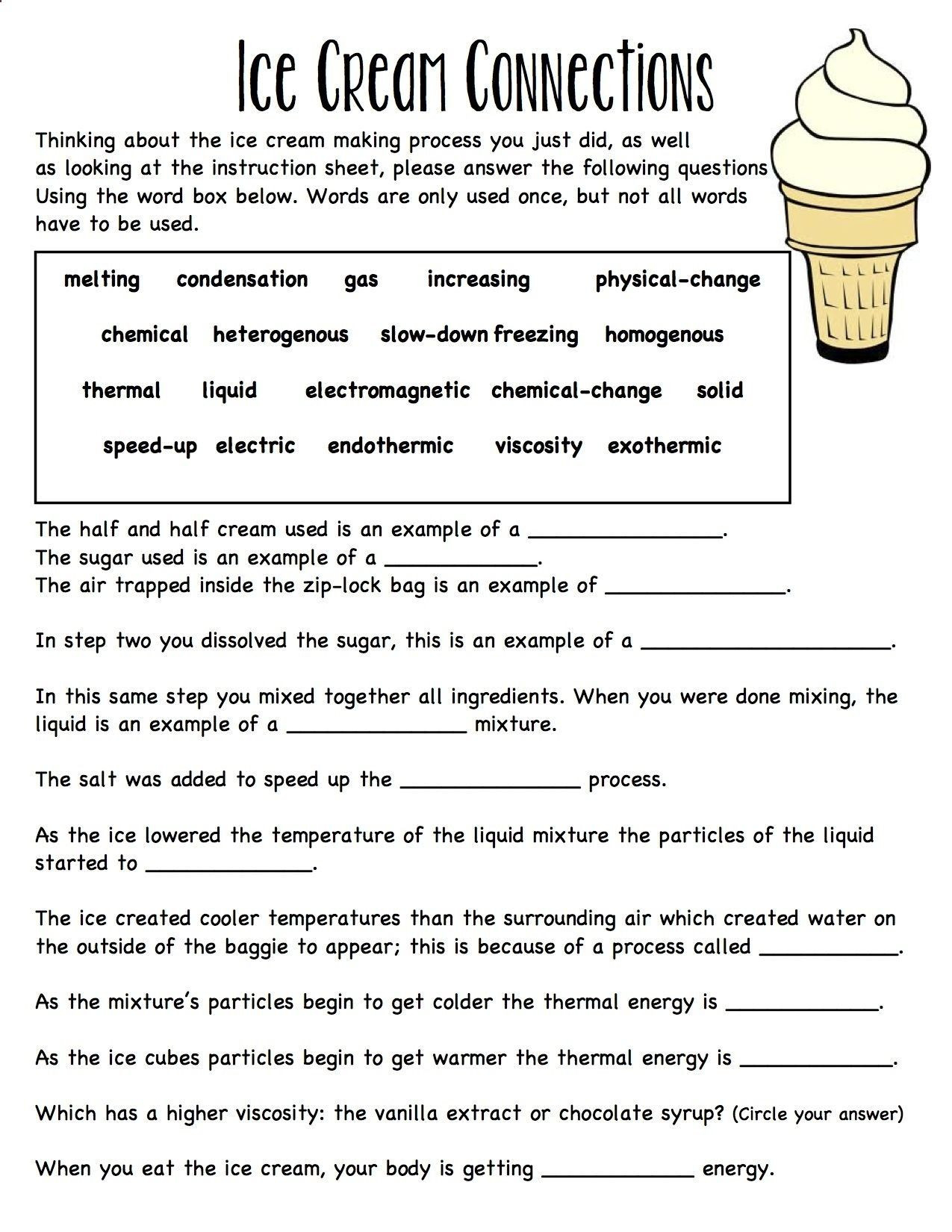 30 Matter And Energy Worksheet Education Template