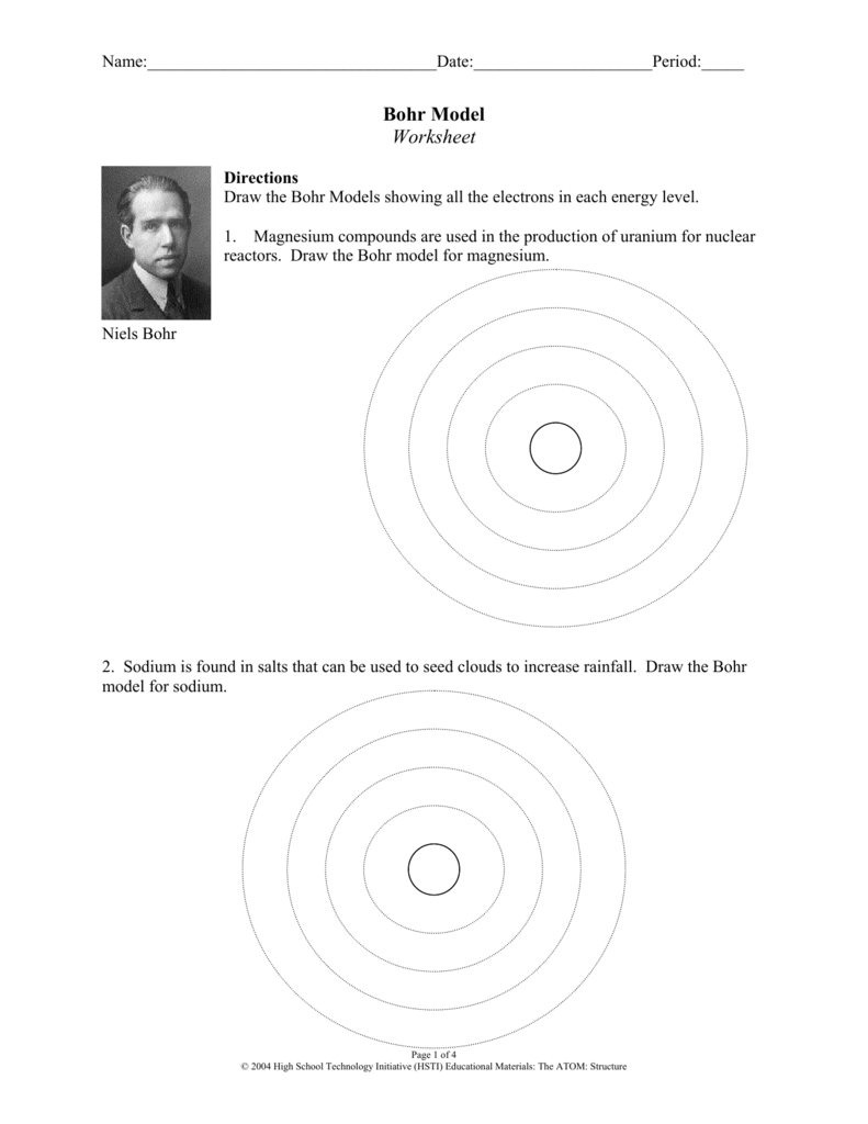 34 Bohr Atomic Models Worksheet Ekerekizul