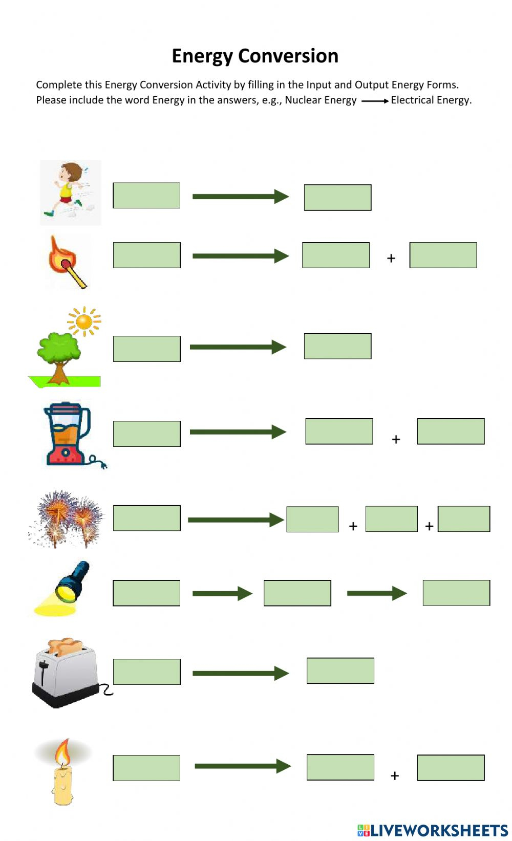 41 Energy Conversion Worksheet Answers Worksheet For Fun