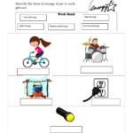 4Th Grade Worksheet Science Energy Types Of Energy Exercise Photo