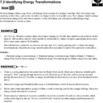 7 2 Identifying Energy Transformations Worksheet Answers Db excel