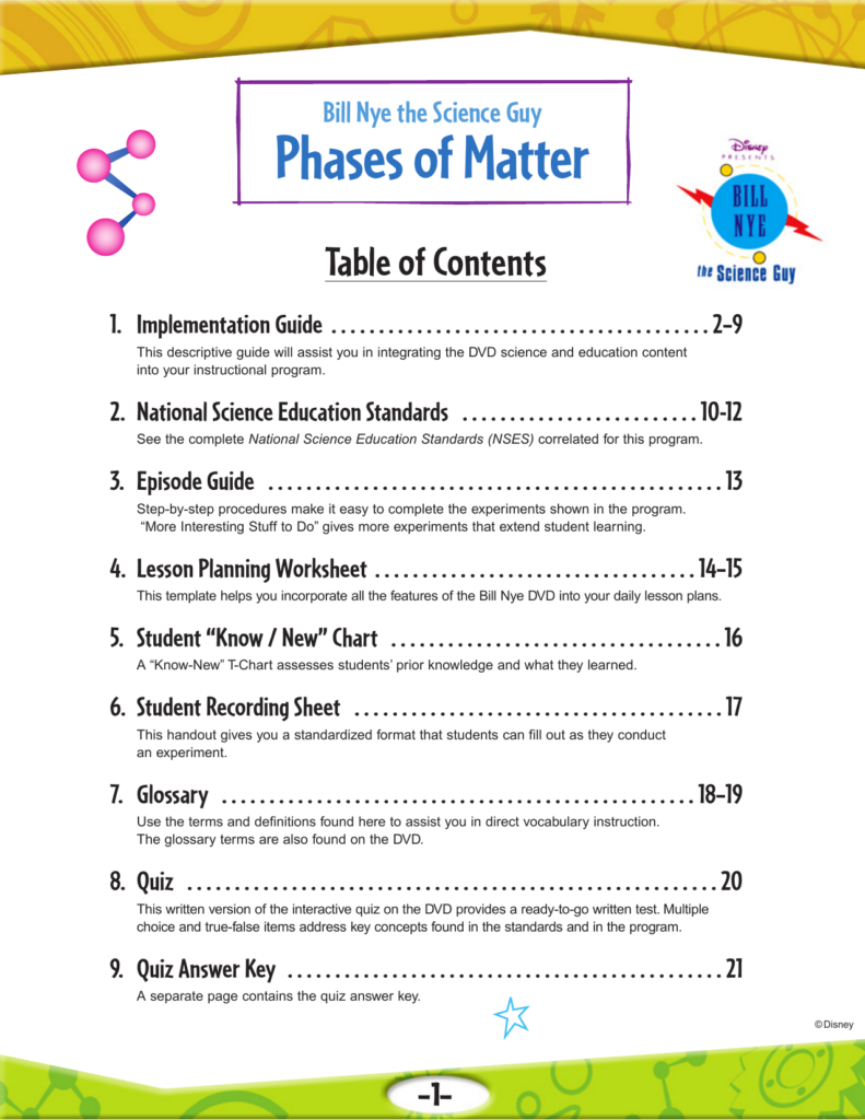 Answer Key Bill Nye Static Electricity Worksheet Answers