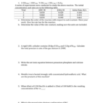 AP Chemistry Fall Final Exam Practice Worksheet 2