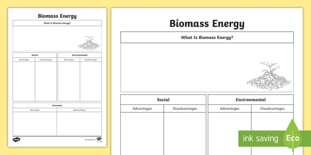 Biomass Energy Research Worksheet teacher Made 