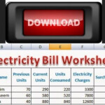 Calculating Electrical Energy And Cost Worksheet Excel Templates