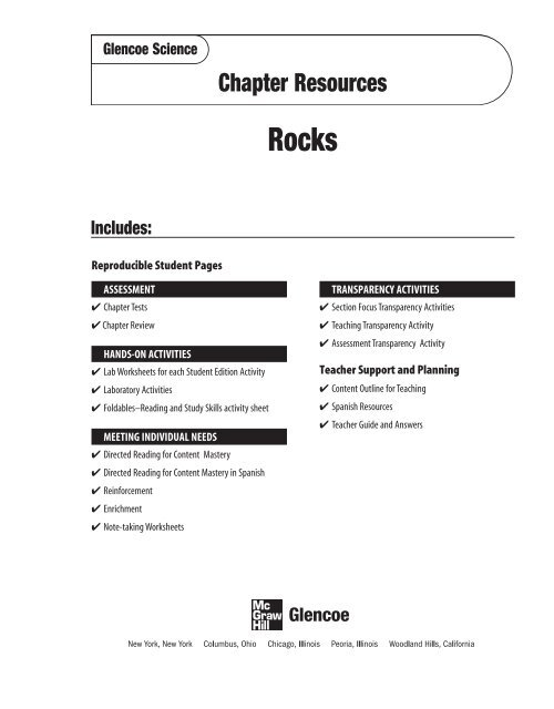 Chapter 3 Resource Rocks