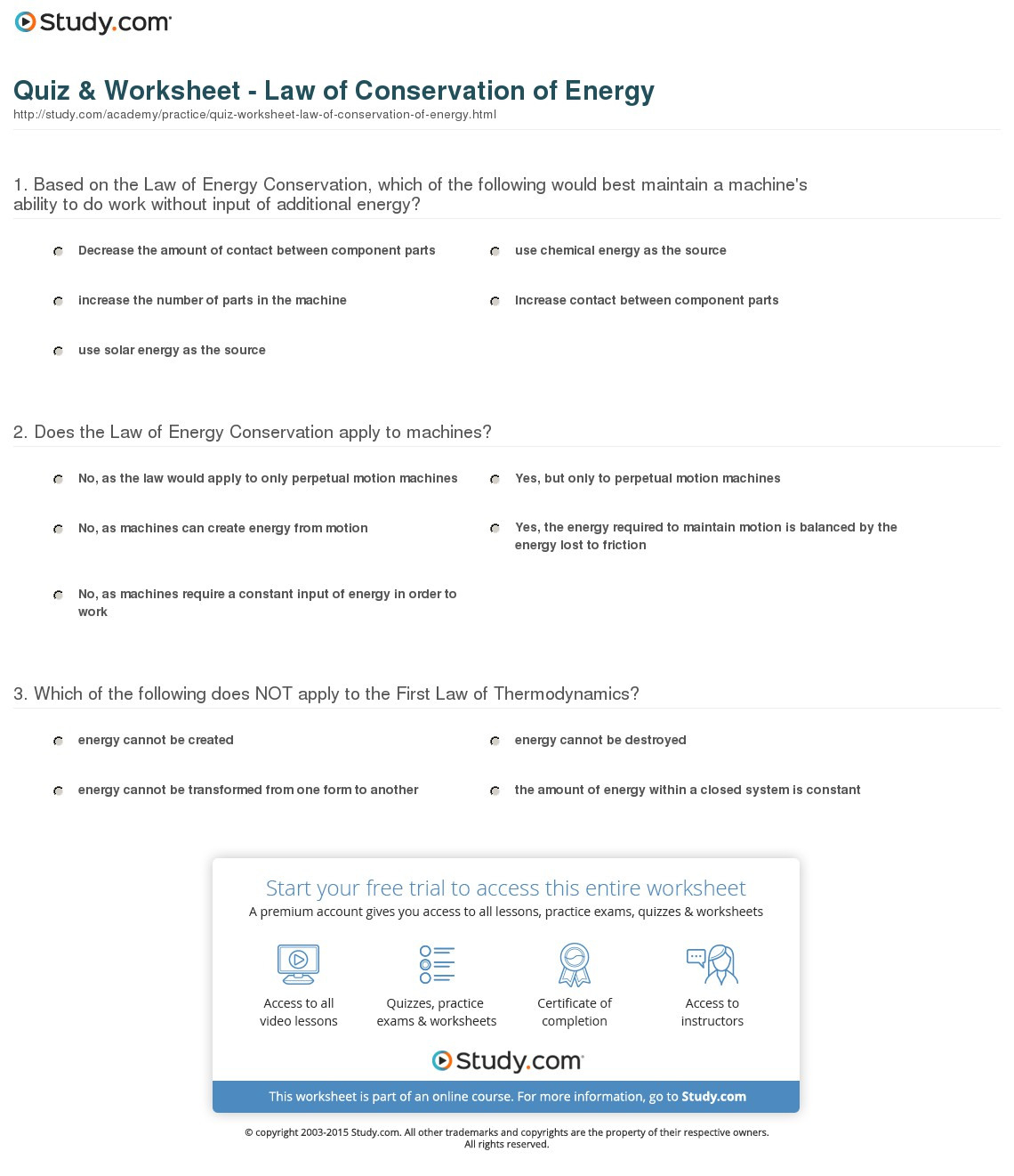 Conservation Of Energy Worksheet Answer Key Pre Algebra Db excel