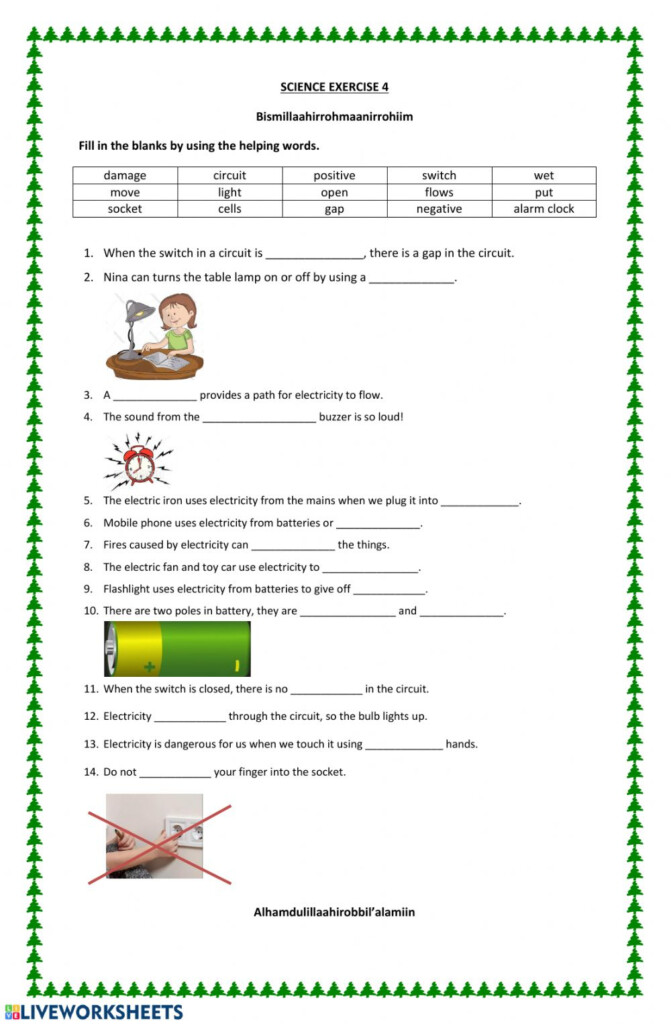 Electricity 4 Worksheet