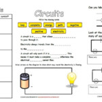 Electricity Circuits Worksheets Simple Circuit Elementary