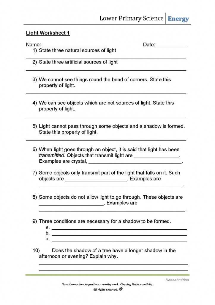 Electron Energy And Light Answer