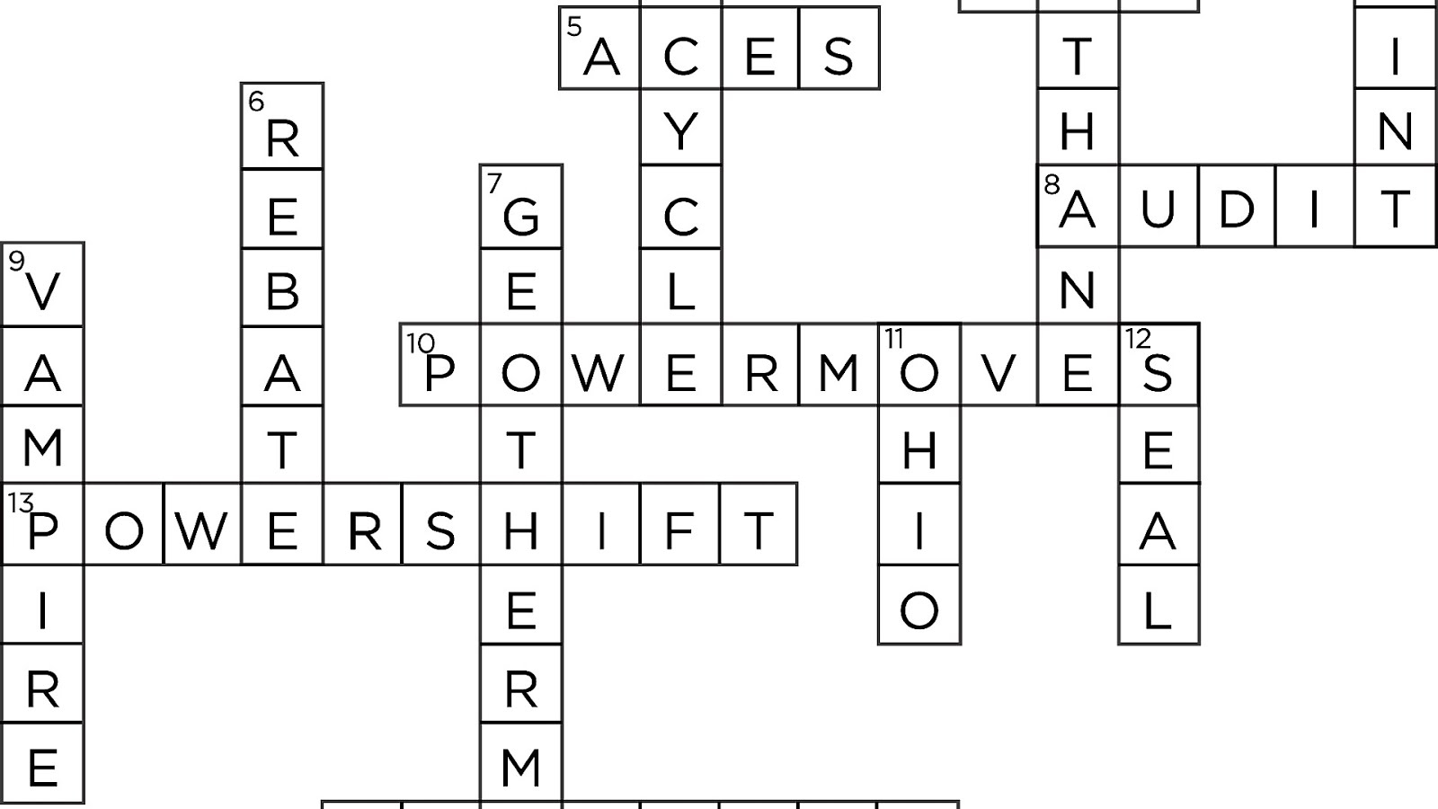 Energy Crossword Puzzle Answers Energy Choices