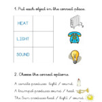 Energy Heat Sound Light Worksheet Hojas De Ingl s Para Ni os