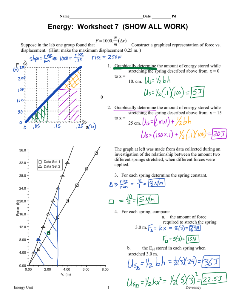 Energy Model Worksheet 3 Answers Kamberlawgroup