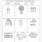 Energy Transformations Worksheets Energy Transformations Energy