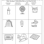 Energy Transformations Worksheets Energy Transformations Energy
