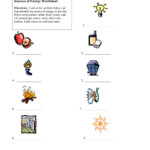 Energy Types Worksheet