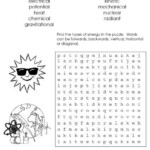 Energy Word Search Worksheets 99Worksheets