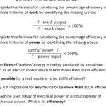 GCSE Efficiency Questions With Model Answers Teaching Resources