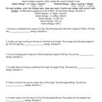 Kinetic And Potential Energy Worksheet Answer Key Db excel