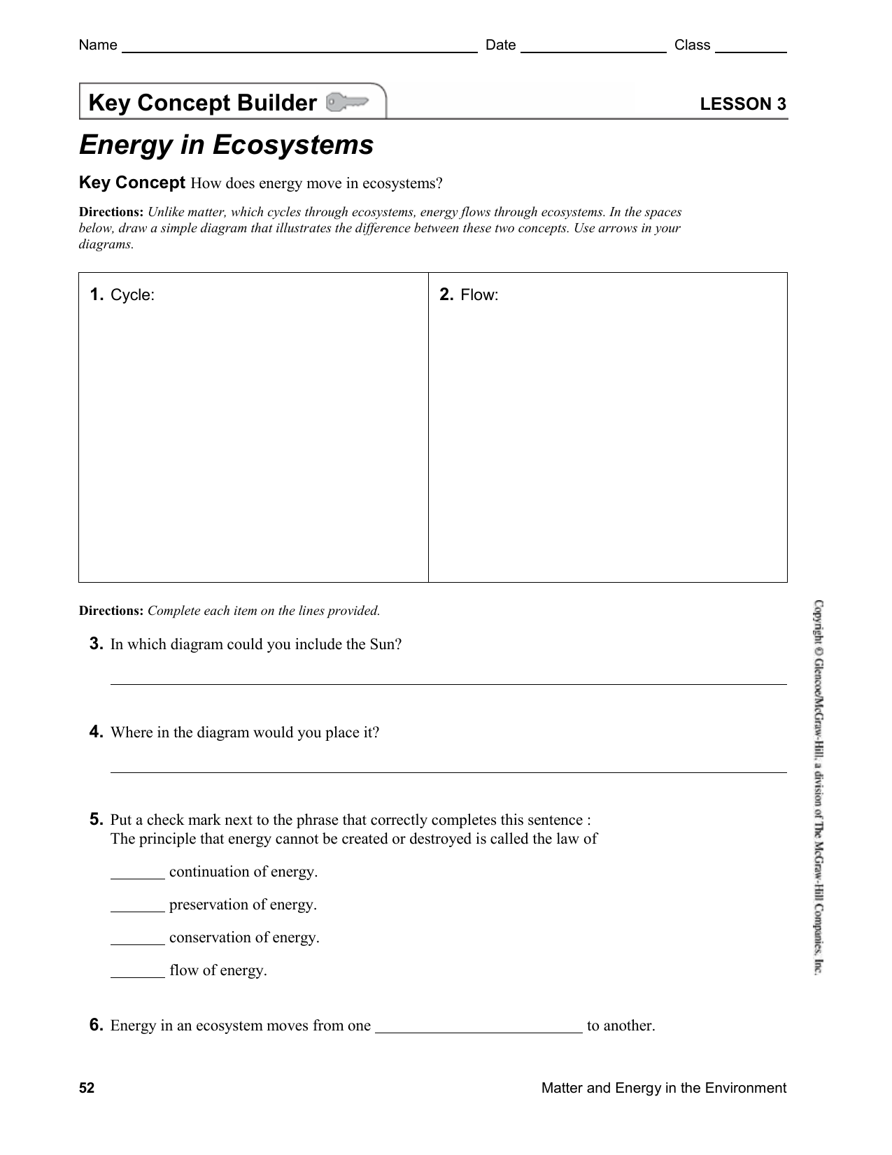 Lesson 3 Energy In Ecosystems