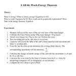 Question LAB 6 Work Energy Theorem Theory What Is Energy What Is