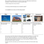 Renewable And Nonrenewable Resources Worksheet