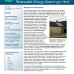 Renewable Energy Scavenger Hunt