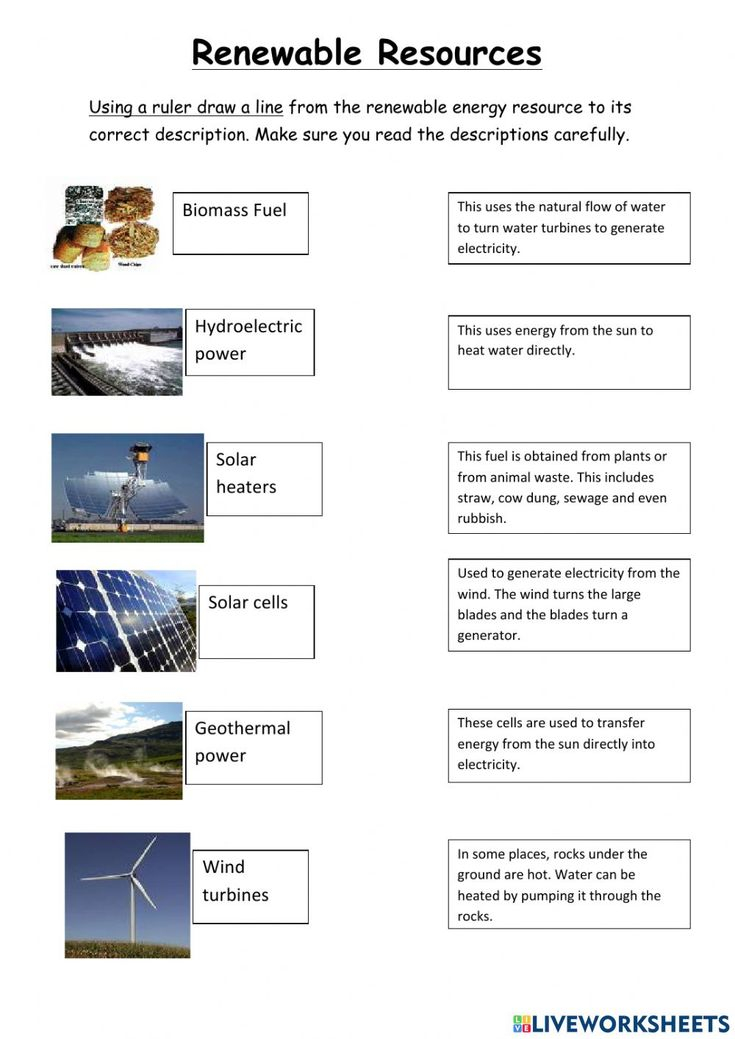 Renewable Energy Sources Match Up Worksheet In 2022 Renewable Sources 