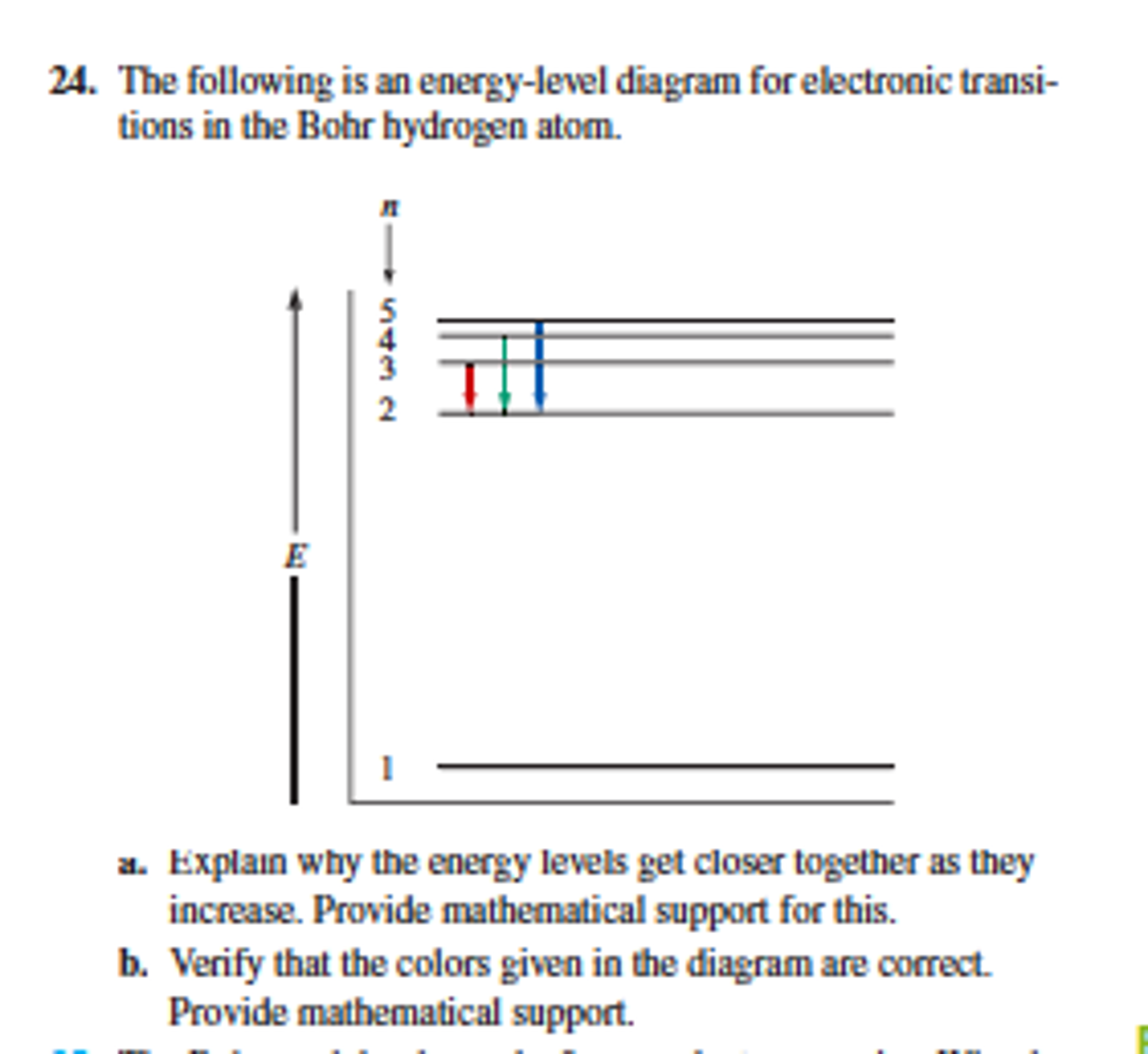 Solved The Following Is An Energy level Diagram For Chegg