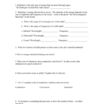 Transfer Of Thermal Energy Worksheet