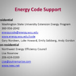 Washington State Energy Code Worksheet