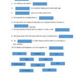 Work Power And Energy Worksheet